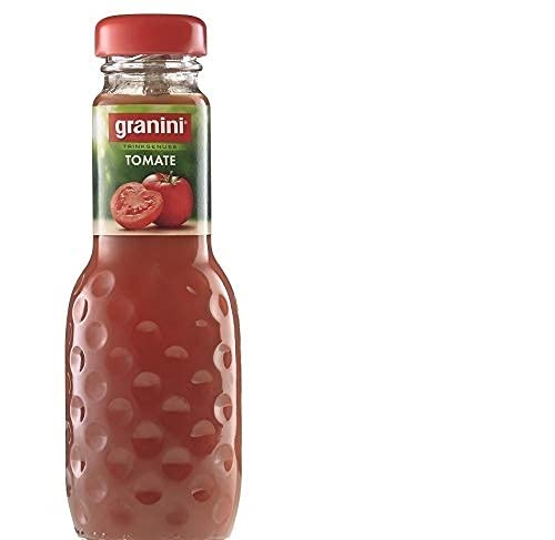 24 Flaschen a 200ml GraniniTomatensaft 40% in MEHRWEG Pfand Glas Flaschen Tomaten Trinkgenuss von Granini