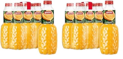 Granini Trinkgenuss Orange (6x1l), mindestens 50% Fruchtgehalt, Orangennektar aus Orangensaftkonzentrat, natürlich, vegan, mit Pfand (Packung mit 2) von Granini