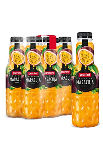 granini Selection Maracuja (6 x 0,75l), 20% Frucht, Maracuja Fruchtsaftgetränk, vegan, exotischer Fruchtgenuss, laktosefrei, ideal zum Mixen, mit Pfand von Granini