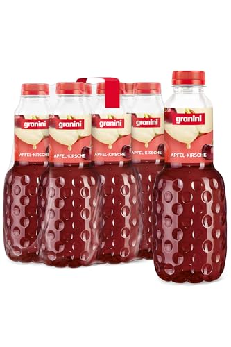 granini Trinkgenuss Apfel-Kirsche (6 x 1l), 51% Saft, Apfelsaft, Kirschsaft, vegan, natürlich, mit Pfand von Granini