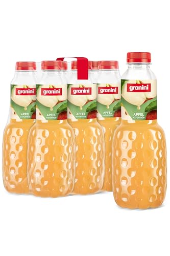granini Trinkgenuss Apfel naturtrüb (6 x 1l), 100% Frucht, Apfelsaft, vegan, natürlich, mit Pfand von Granini