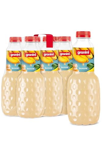 granini Trinkgenuss Banane (6 x 1l), mindestens 25% Frucht, Bananen-Nektar, vegan, natürlich, mit Pfand von Granini