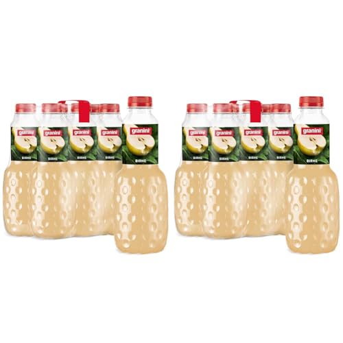 granini Trinkgenuss Birne (6 x 1l), 49% Frucht, Birnen Fruchtsaftgetränk, vegan, natürlich, mit Pfand (Packung mit 2) von Granini