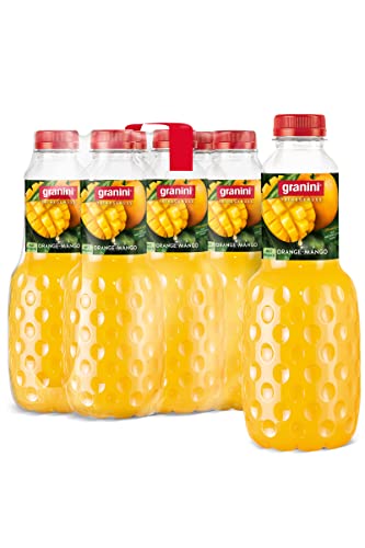granini Trinkgenuss Orange-Mango (6 x 1l), 40% Frucht, Orange-Mango Fruchtsaftgetränk, vegan, natürlich, mit Pfand von Granini