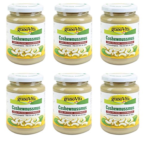 CASHEWNUSSMUS 100% erlesene Cashewnüsse Granovita 6x350g NEU von Grano Vita