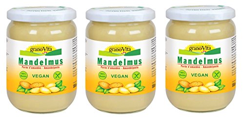 Mandelmus granoVita - 3x 500g - cremiges Mandelmus - VEGA Mandelmus granoVita - 3x 500g - cremiges Mandelmus - VEGA von Granovita