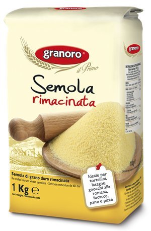 Hartweizengrieß - Semola di Grano Duro Rimacinata, - 8 Packungen von Granoro