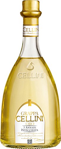 Grappa Cellini dóro Oro 3 Jahre, 6er Pack (6 x 700 ml) von Grappa Cellini