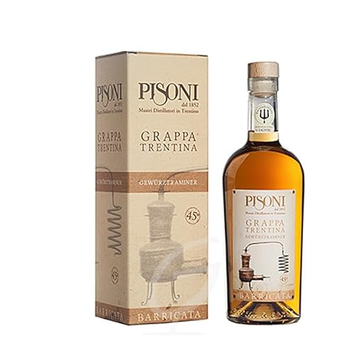 Grappa Schweizer Barricata Pisoni Italien (1 x 0,7 Ltr) (Baricata Gewürztraminer) von Grappa Schweizer Barricata Pisoni