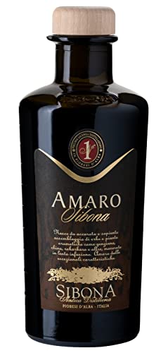Sibona Amaro 28% vol. (1 x 0,5l) – Italienischer Kräuterlikör hergestellt aus 34 regionalen Kräutern und Pflanzen von Nº1 SIBONA