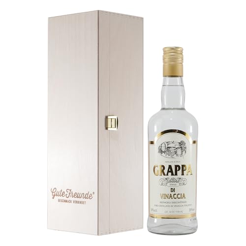 Grappa di Vinaccia Bianca 0,7L mit Geschenk-Holzkiste Grappa di Vinaccia Bianca 0,7L mit Geschenk-Holzkiste von Grappa di Vinaccia