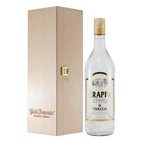 Grappa di Vinaccia Bianca 1,0L mit Geschenk-Holzkiste Grappa di Vinaccia Bianca 1,0L mit Geschenk-Holzkiste von Grappa di Vinaccia