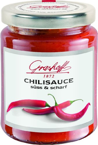 Grashoff Chilisauce süß-scharf, 200 ml, 3er Pack (3 x 200 ml) von Grashoff 1872