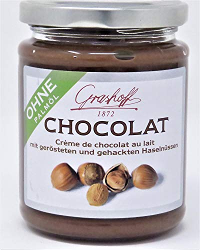 235g Grashoff Crème de chocolat au lait mit gerösteten und gehackten Haselnüssen - von Grashoff