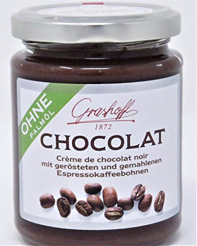 250g Grashoff Dunkle Chocolat mit Espressokaffeebohnen - von Grashoff