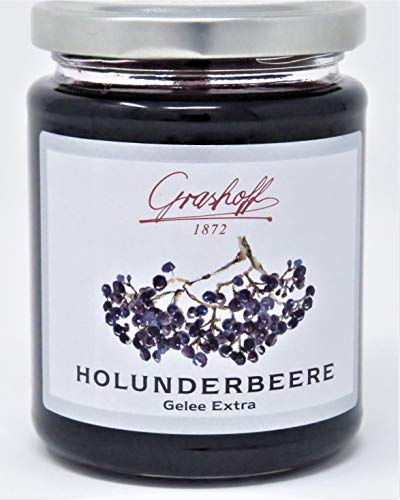 Grashoff Holunderbeere Gelee Extra 250 g - von Grashoff