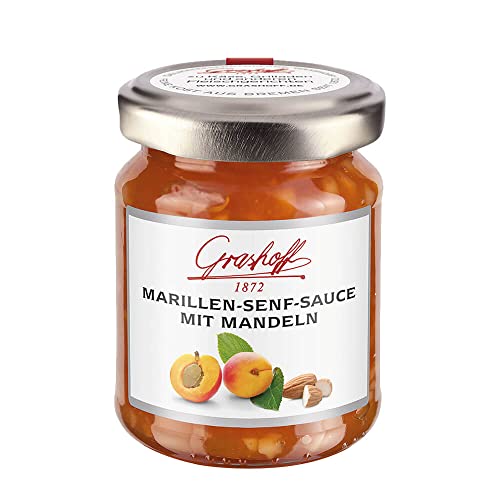 Grashoff Marillen-Senf-Sauce mit Mandeln | Glutenfrei | Lactosefrei | Vegetarisch | 125 ml von Grashoff
