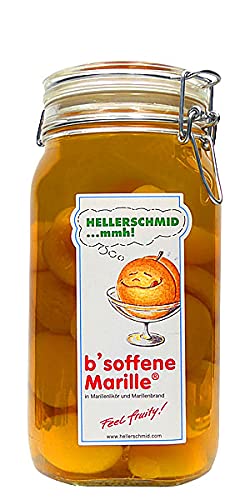 Hellerschmid B'soffene Marille Marillenhälften eingelegt in Marillenlikör und Marillenbrand 1,5 Liter Hellerschmid B'soffene Marille Marillenhälften eingelegt in Marillenlikör und Marillenbrand 1,5 Liter von Grassl
