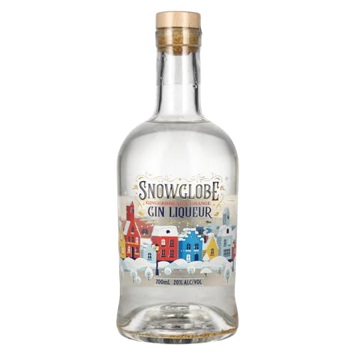 Snow Globe Gin, Orange & Gingerbread Gin Liqueur, 70cl, Illuminating Bottle von Gravity Drinks