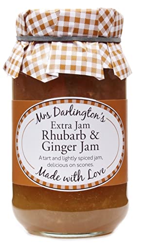 Mrs Darlington's Rhabarber & Ingwer Marmelade, 340 g von Great British Confectionery Company