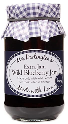 Mrs Darlington's Wild Blueberry Marmelade, 340 g, 6 Stück von The Great British Confectionery Company