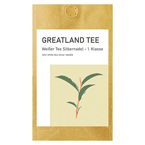 GREATLAND Weißer Tee Silbernadel - Indonesischer Tee Erste Klasse – 100 g von Greatland