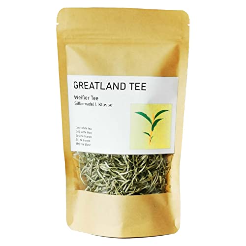 GREATLAND Weißer Tee Silbernadel Indonesischer Tee Erste Klasse – 50 g von Greatland