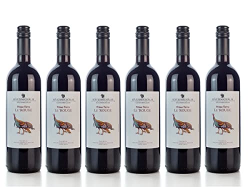 6x Prima Terra Rotwein trocken je 750ml 13,5% Vol. Hatzimichalis Wein Set Griechenland + 2x10ml Olivenöl von Greek