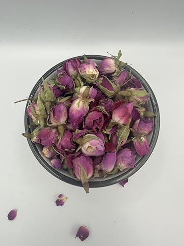 Rosa Rosenknospen getrocknet, Rosenknospen Blütenblüte, 20 g-1,9 kg, Rosa Damascena (20 g) von GreekHerbay