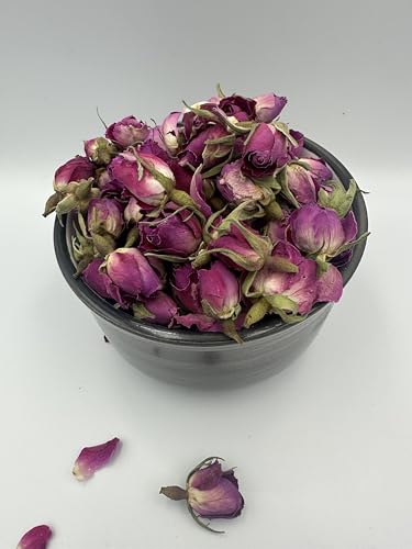 Rosa Rosenknospen getrocknet, Rosenknospen Blütenblüte 20 g-1,9 kg Rosa Damascena (1900 g) von GreekHerbay