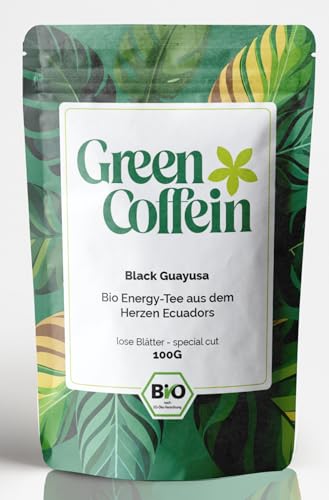 Black Guayusa Tee Bio 100g – Natürlicher Wachmacher mit Koffein aus Ecuador | Nachhaltig, Fair & Antioxidantienreich Original aus Ecuador von Green Coffein