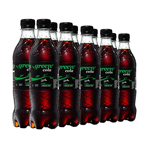 Green Cola Getränk Aspatamefrei Ohne Konservierungsstoffe Nur Natürliche Aromen Mit Stevia u. Saccarose inkl. Pfand (PET Flasche 0,5l 10er Pack) von Green Cola