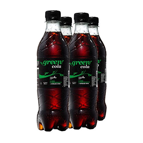 Green Cola Getränk Zuckerfrei Aspatamefrei Ohne Konservierungsstoffe Nur Natürliche Aromen inkl. Pfand (PET Flasche 0,5l 4er Pack) von Green Cola