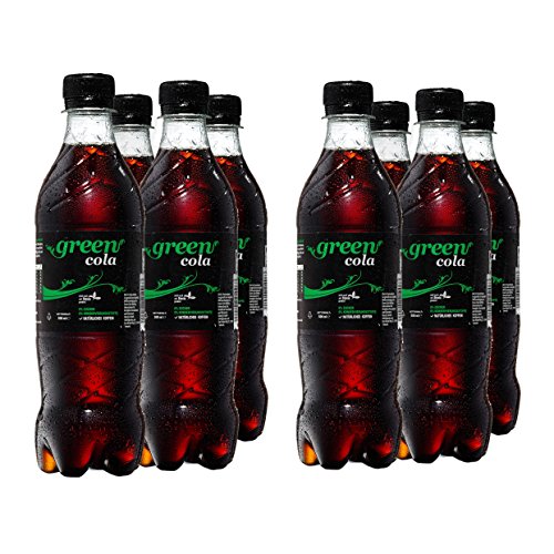 Green Cola Getränk Zuckerfrei Aspatamefrei Ohne Konservierungsstoffe Nur Natürliche Aromen inkl. Pfand (PET Flasche 0,5l 8er Pack) von Green Cola