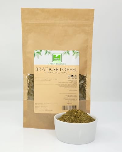 Bratkartoffeln Gewürzmischung 250g von der Grünen Essenz- Bratkartoffelgewürz - Kartoffel und Pommes Gewürz - aromatisch - Gemüse und Kartoffel Gewürz in Top Qualität (250 Gramm) von Green Essence