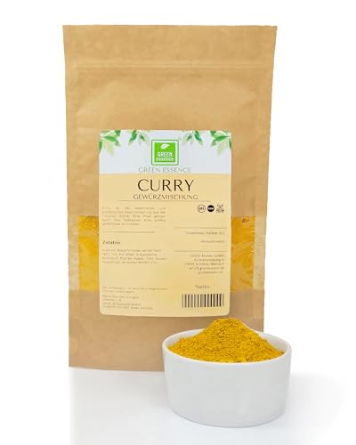 Curry - Indisches Gewürz von der Grünen Essenz Orientalische Küche - Curry Pulver - Aromatische Gewürzmischung zum Kochen - Goldenes Indisches (250 Gramm) von Green Essence