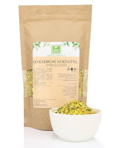 Gemüsebrühe glutenfrei ohne Zusätze 500g von der Grünen Essenz – Suppenwürze ohne Glutamat und Geschmacksverstärker - Gemüse Bouillon - Hot Pot Suppenbasis Gemüsebrühe glutenfrei ohne Zusätze 500g von der Grünen Essenz – Suppenwürze ohne Glutamat und Geschmacksverstärker - Gemüse Bouillon - Hot Pot Suppenbasis von Green Essence