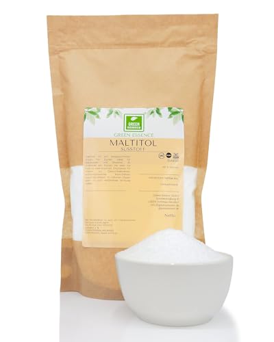 Maltit 1kg von der Grüne Essenz Maltitol Süße Alternative Aspartamfrei Süßstoff zum Backen und Süßen auch für Ketobackwaren Maltit 1kg von der Grüne Essenz Maltitol Süße Alternative Aspartamfrei Süßstoff zum Backen und Süßen auch für Ketobackwaren von Green Essence