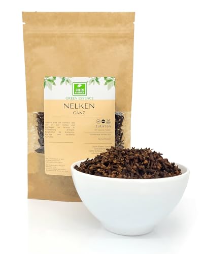 Nelken ganz 250g von der Grünen Essenz - aromatisches Gewürz - Gewürznelken getrocknet - vegan - aromatische Gewürznelken in hoher Qualität ohne Zusätze Nelken ganz 250g von der Grünen Essenz - aromatisches Gewürz - Gewürznelken getrocknet - vegan - aromatische Gewürznelken in hoher Qualität ohne Zusätze von Green Essence
