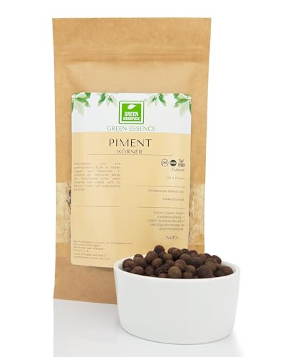 Piment ganz von der Grüne Essenz 100g, Pimentkörner zum marinieren, für Fleisch und Suppen Pimentsamen ganze Körner Pimentbeeren einheitliche Gewürze Piment ganz von der Grüne Essenz 100g, Pimentkörner zum marinieren, für Fleisch und Suppen Pimentsamen ganze Körner Pimentbeeren einheitliche Gewürze von Green Essence