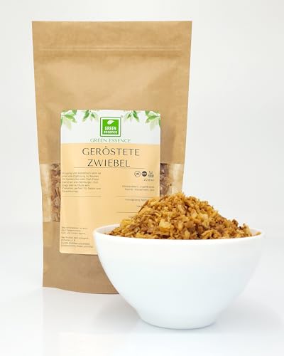 Röstzwiebeln 500 g von der Grünen Essenz - knusprige geröstete Zwiebeln - perfekt für Hot Dogs - aromatisch zum Verfeinern von Saucen - zum Bestreuen von Sandwiches Röstzwiebeln 500 g von der Grünen Essenz - knusprige geröstete Zwiebeln - perfekt für Hot Dogs - aromatisch zum Verfeinern von Saucen - zum Bestreuen von Sandwiches von Green Essence