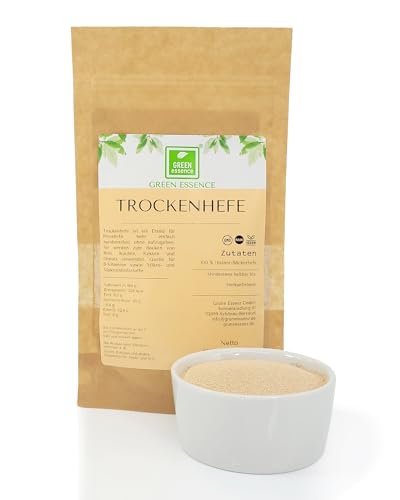 Trockenhefe - Instant Backhefe 100g von der Grünen Essenz - getrocknet - für Brot, Brotteig, Pizza - Backhefe zur sofortigen Verwendung - Hefe - vegetarisch - vegan (100 Gramm) von Green Essence