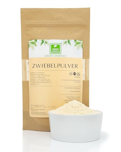 Zwiebeln gemahlen 500g von der Grünen Essenz - aromatisches Gewürzpulver - vegan - Zwiebelpulver natürlich ohne Zusätze (500 Gramm) von Green Essence