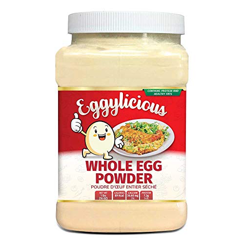 Eggylicious Ganzes Ei Pulver, getrocknete natürliche Proteinpulver, hergestellt aus frischen Eiern, weiß & Yolk gemischt, pasteurisiert, nicht-GVO, keine Zusatzstoffe 1lbs (16oz) von Green Heights