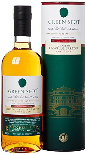 Green Spot Château Léoville Barton Whiskey – Ausdrucksstarker Single Pot Still Irish Whiskey mit markantem Charakter und dezent-süßlichem Nachklang aus Irland – 1 x 0,7 l von Green Spot