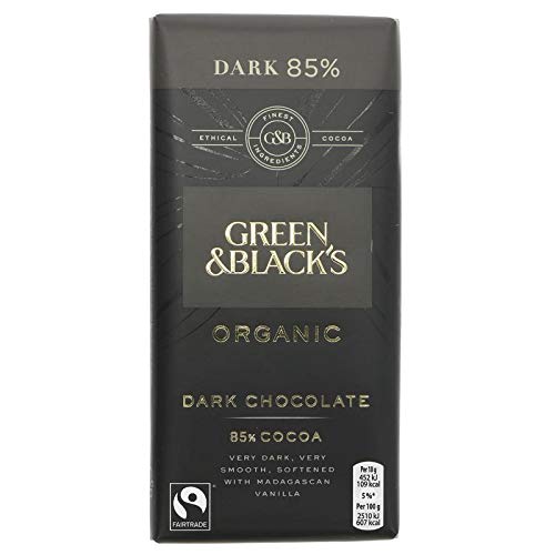 Green & Black's - Dark 85% Chocolate - 100g (Case of 5) von Green & Blacks