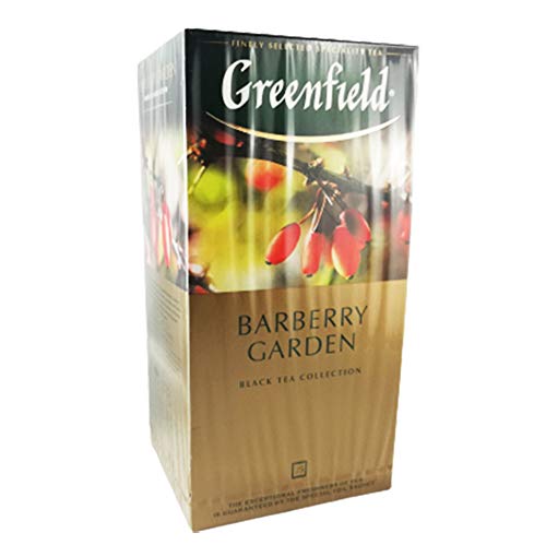 Greenfield Barberry Garden 3er Pack (3 x 25 Teebeutel) Tee black Tea von Green