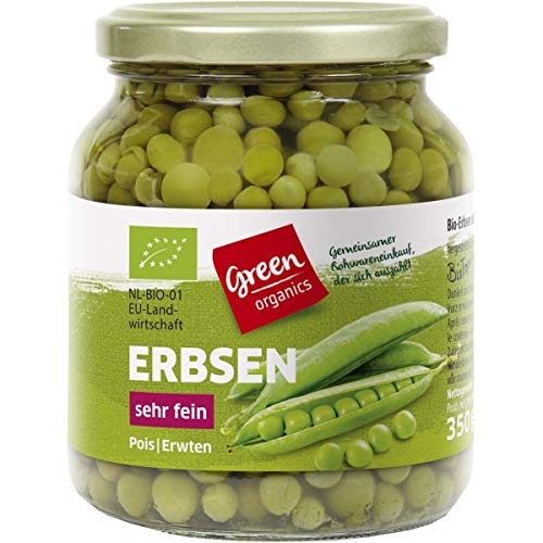 green Erbsen im Glas (350 g) - Bio von green