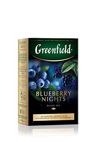 GREENFIELD BLUEBERRY NIGHTS Schwarzteе loser Tee 100g von Greenfield