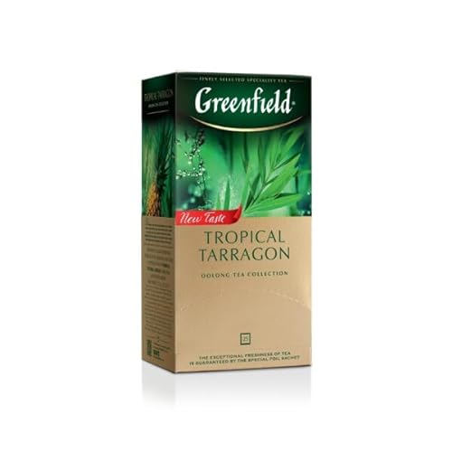 GREENFIELD TROPICAL TARRAGON | NEU | Aromatisierter grüner Tee | Oolong, Matcha, Ananas | 25 beutel von Greenfield